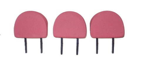 MITSUBISHI COLT Z30 '05-'12 5D ZAGŁÓWKI TYŁ KOMPLET CZERWONE - ŁADNE 3SZT