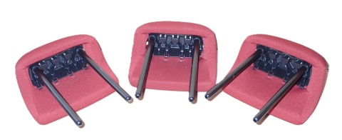 MITSUBISHI COLT Z30 '05-'12 5D ZAGŁÓWKI TYŁ KOMPLET CZERWONE - ŁADNE 3SZT