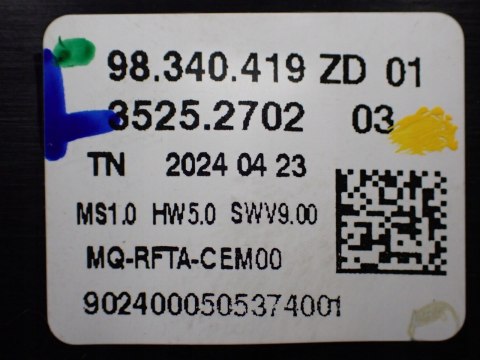 BERLINGO COMBO DOBLO PROACE panel nawiewu klimatyzacji - JAK NOWY 98340419