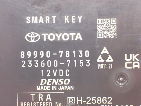 LEXUS NX 450 h+ OD 2021 MODUŁ SMART KEY DENSO 89990-78130 - JAK NOWY EUROPA