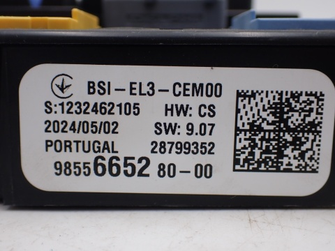 BERLINGO RIFTER COMBO DOBLO PROACE CORSA MODUŁ KOMFORTU STEROWNIK BSI 9855665280 - JAK NOWE OE EU
