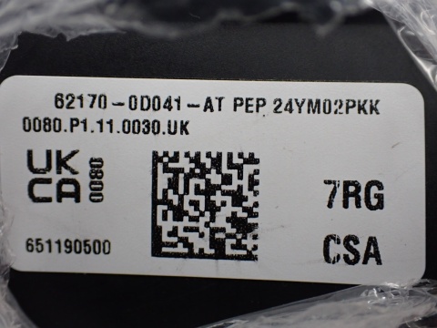 KURTYNA PRAWA AIRBAG TOYOTA YARIS CROSS 62180-0D041-AT - JAK NOWA OE EU