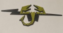 FIAT ABARTH 500e LOGO ZNACZEK SKORPION na błotnik tył 19 x 8 cm 735772351